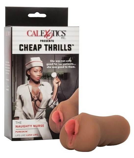 Мастурбатор вагіна реалістичний California Exotics Cheap Thrills Naughty Nurse, бежева, 12 х 5.7 см