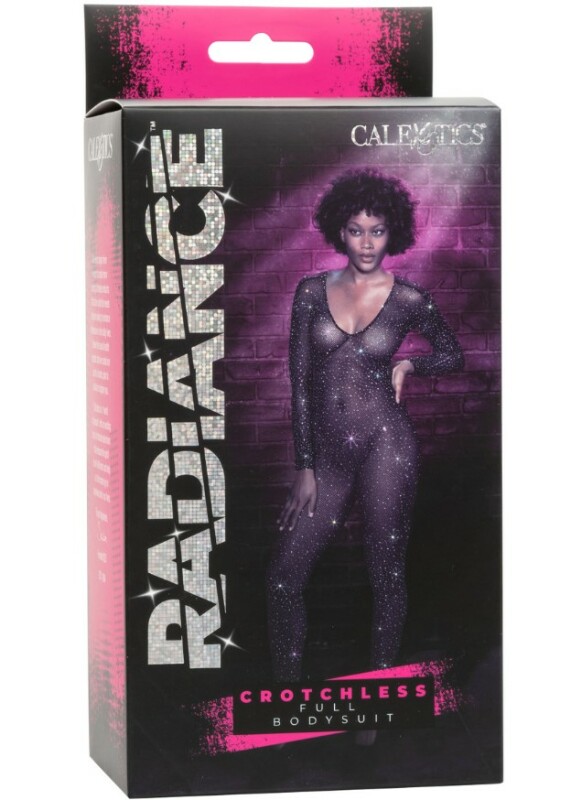 Комбінезон у сітку з інтимним вирізом CalExotics Crotchless Bodystocking, чорний, O/S - Зображення 2