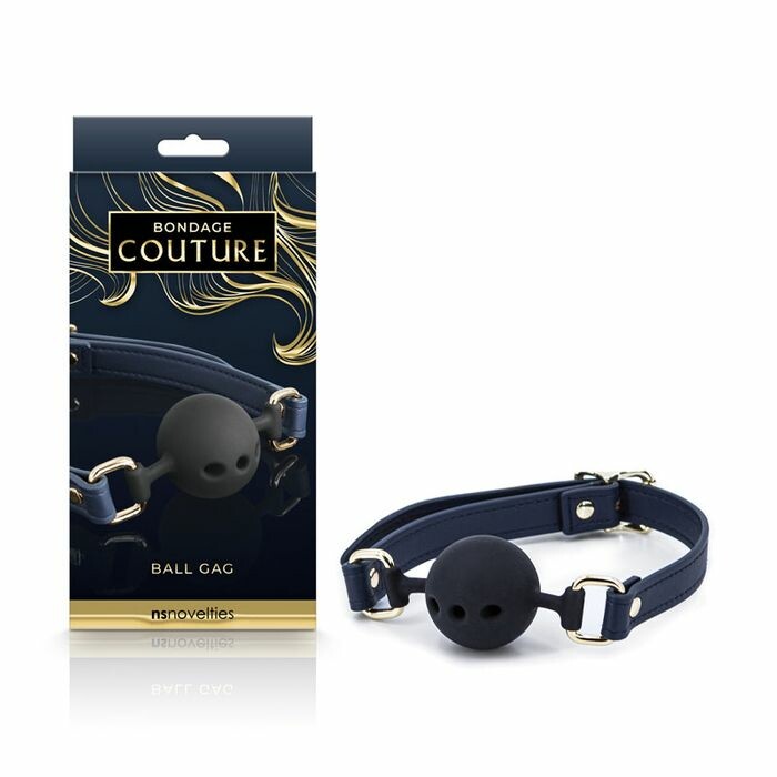 Кляп силіконовий NS Novelties Bondage Couture Ball, 4.3 см