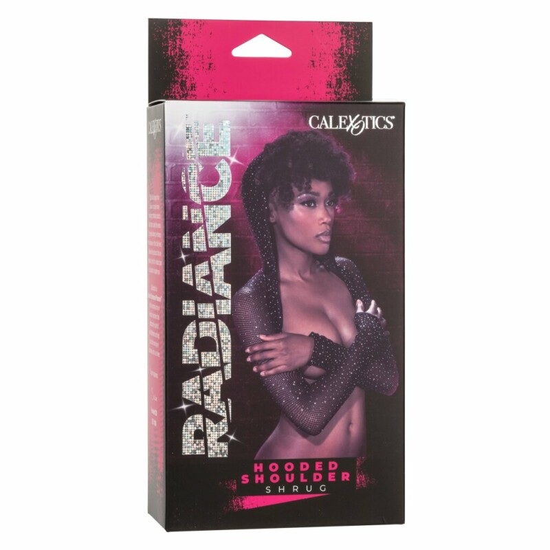 Накидка з капюшоном CalExotics Hooded Shoulder Shrug, чорна, O/S - Изображение 1