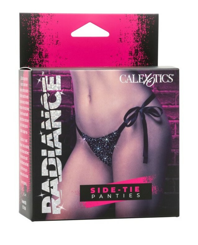 Трусики на зав'язках CalExotics Radiance Side-Tie Panties, чорні, O/S - Изображение 1
