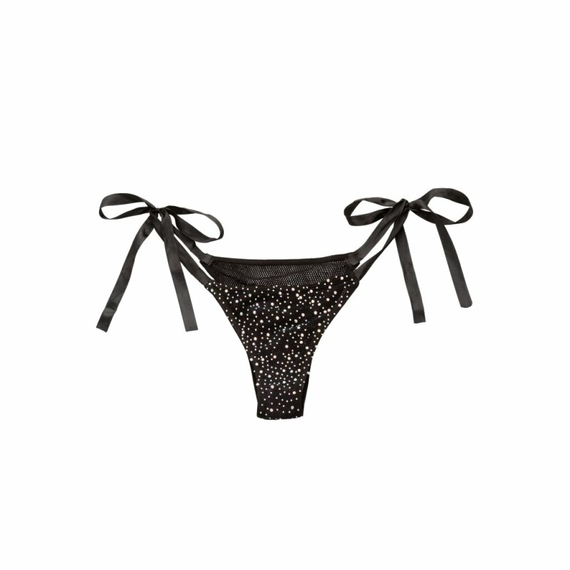 Трусики на зав'язках CalExotics Radiance Side-Tie Panties, чорні, O/S - Изображение 3