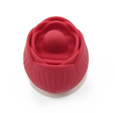 Вібратор для клітора з язичком Sweet Em Tongue Licking у формі троянди, червоний, 8 х 5 см - Изображение 3