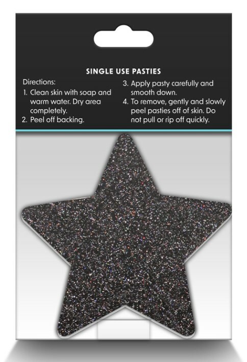 Пестиси у формі зірки Pretty Pasties Stars, чорні та золоті, O/S - Изображение 2