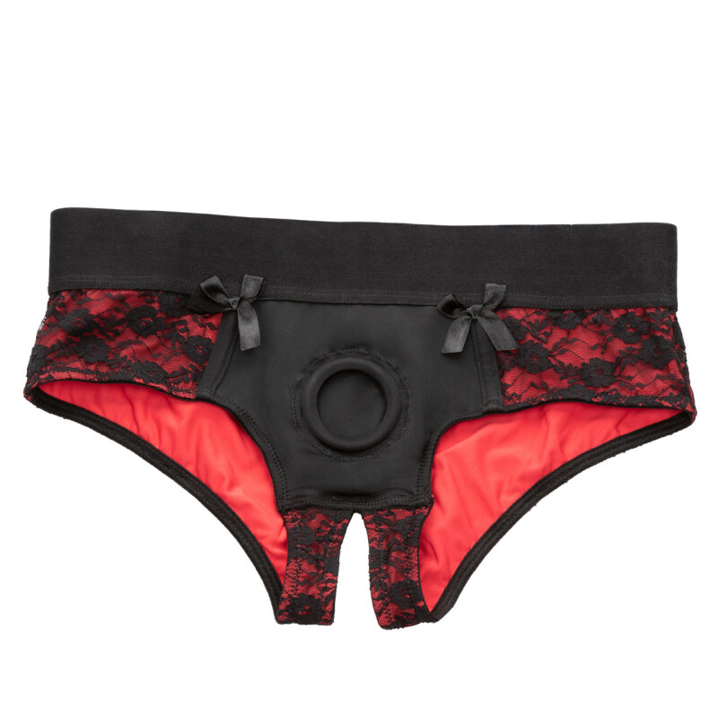 Страпон на трусиках S/M Scandal California Exotics, силіконовий, чорний, 12.7 х 3.2 см - Изображение 6
