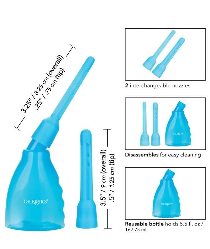 Анальний душ CalExotics Ultimate Douche Blue, блакитний - Зображення 4