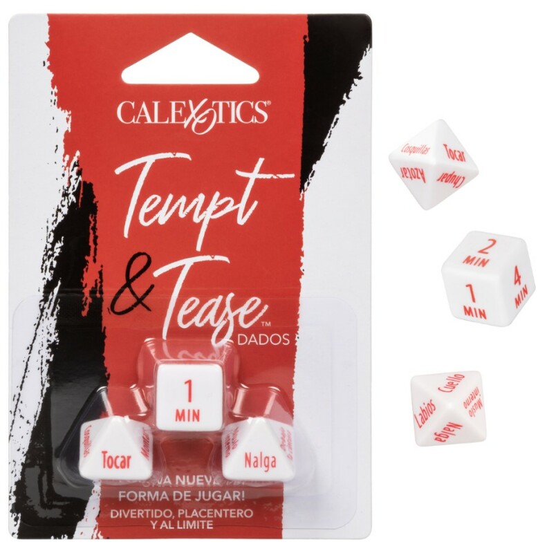 Еротична гра для двох CalExotics Tempt &amp; Tease Dados кубики 3 шт, білі
