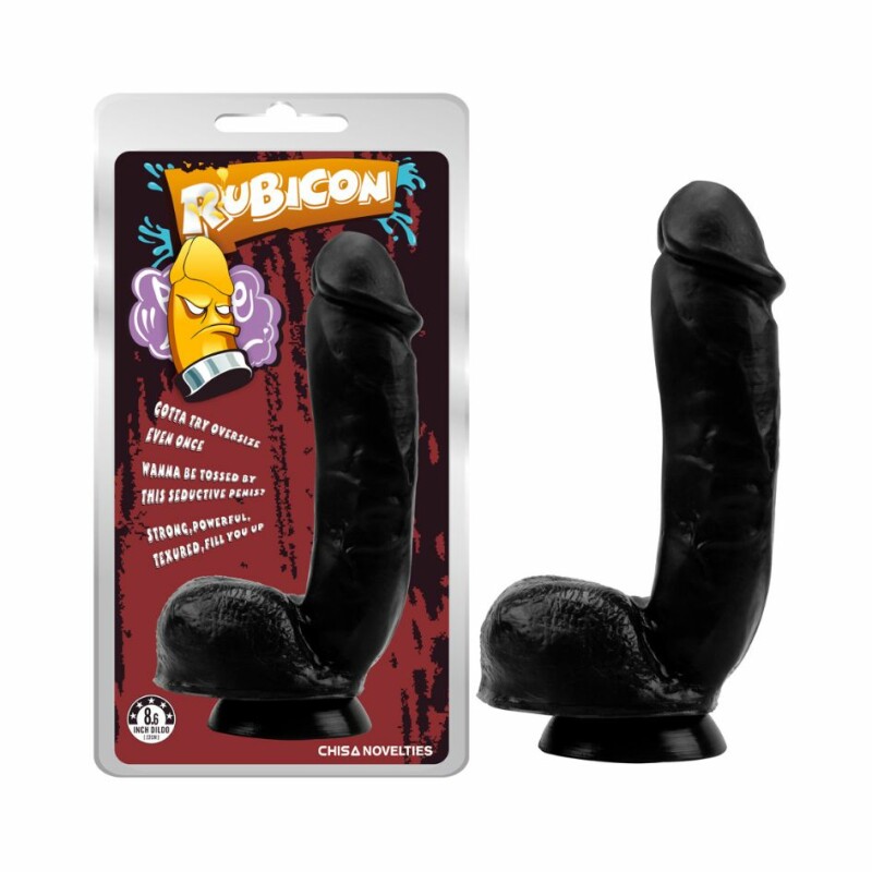 Фалоімітатор на присосці Chisa Rubicon Thrust Her Penis, чорний, 22 х 4.8 см