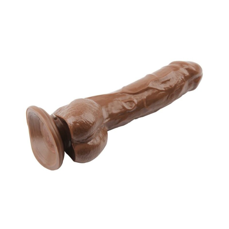 Фалоімітатор з мошонкою на присосці Jeff Stryker 8.9 Ballsy Super Cock коричневий, 22 см х 4 см - Зображення 5