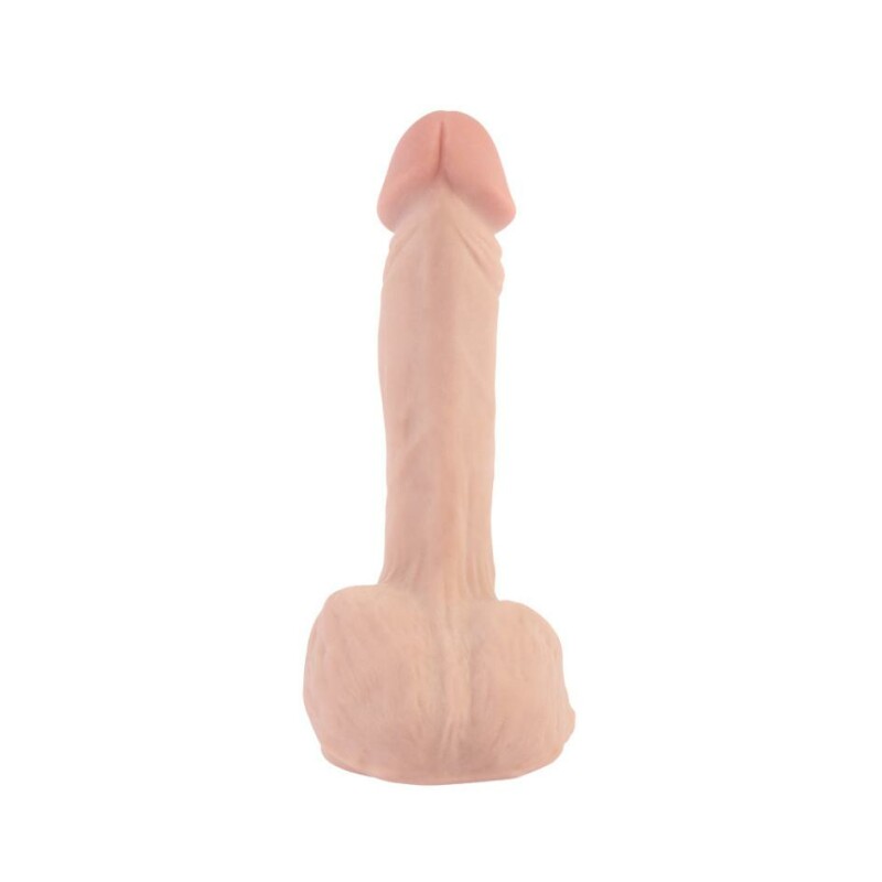 Реалістичний фалоімітатор Chisa Basix Cock Flesh хребтом на присосці, 22.5 см х 4.2 см - Зображення 2