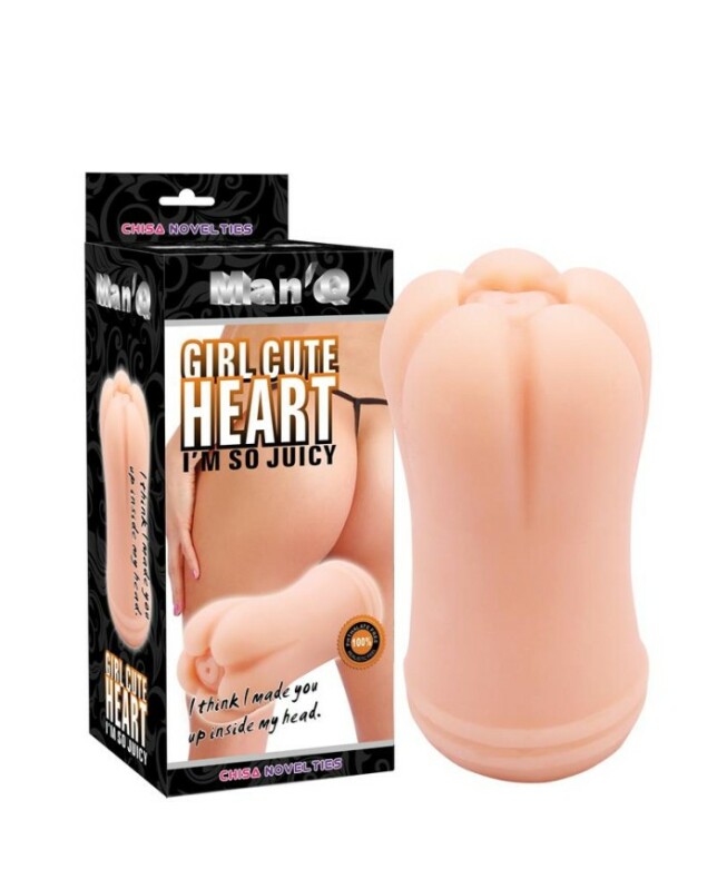 Мастурбатор Chisa Abby Cute Heart, бежевий 11.8 х 5.8 см