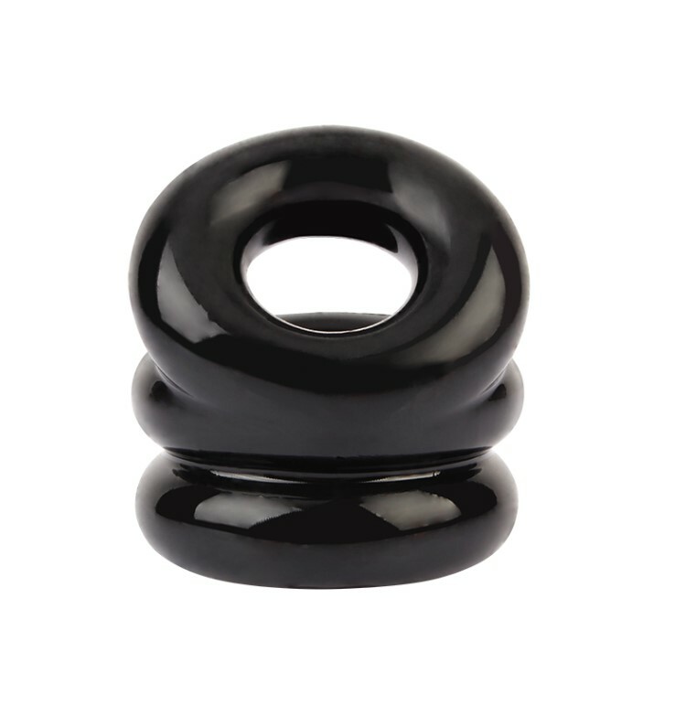 Ерекційне кільце подвійне Chisa Dual Pleasure, чорне - Изображение 2