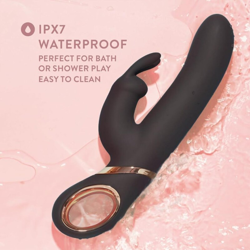 Вібратор-кролик Blush Lush Victoria з ручкою петлею, чорний, 22.9 x 3.8 см - Изображение 7