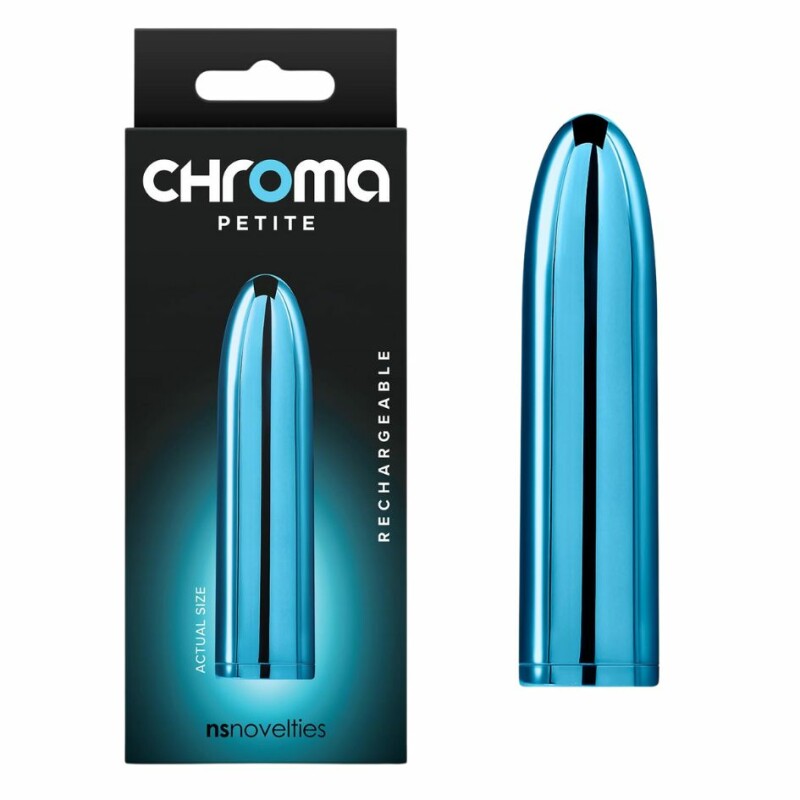 Вібропуля перезарядна NS Novelties Chroma Petit блакитна, 8.7 см х 2.2 см