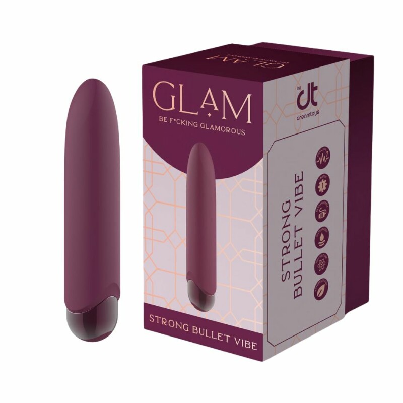Міні-вібратор Dream Toys Glam фіолетовий, 10.5 х 2.1 см