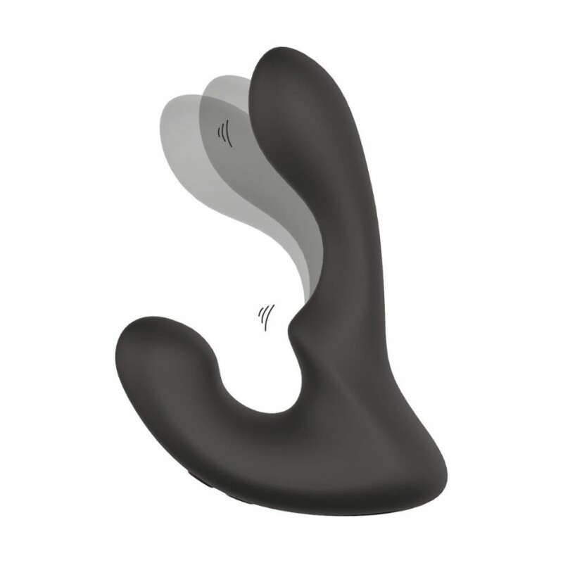 Масажер простати з вібрацією Dream Toys Booty Rocker чорний, 14.5 х 3 см - Зображення 2