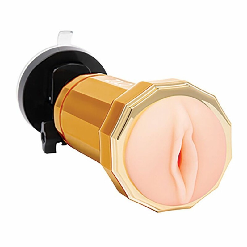 Мастурбатор вагіна в колбі на присосці Zolo Vibrating Personal Trainer з вібрацією, 28 х 9 см - Зображення 1
