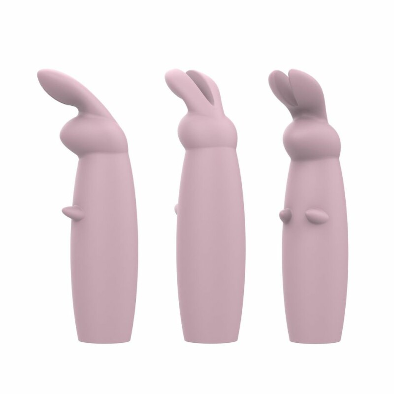 Міні-вібратор у вигляді кролика Dream Toys Nude Hazel Rabbit Massager рожевий, 14.3 см х 3.5 см - Зображення 2