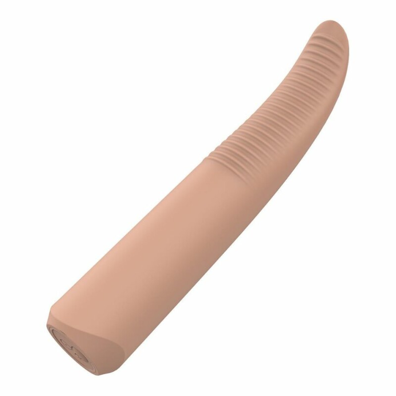 Вібратор для точкової стимуляції Dream Toys Nude Laurel бежевий, 15.5 х 2.9 см - Зображення 1