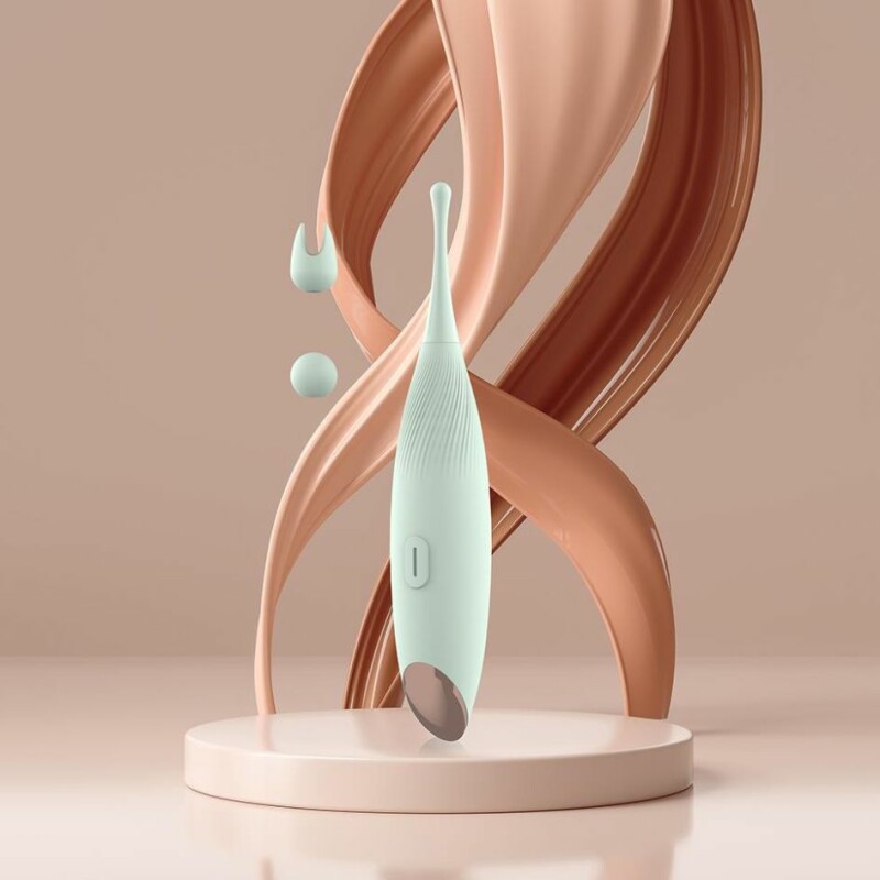 Кліторальний вібратор Dream Toys Pin Point для точкової стимуляції, зелений, 16 х 1.2 см - Зображення 8