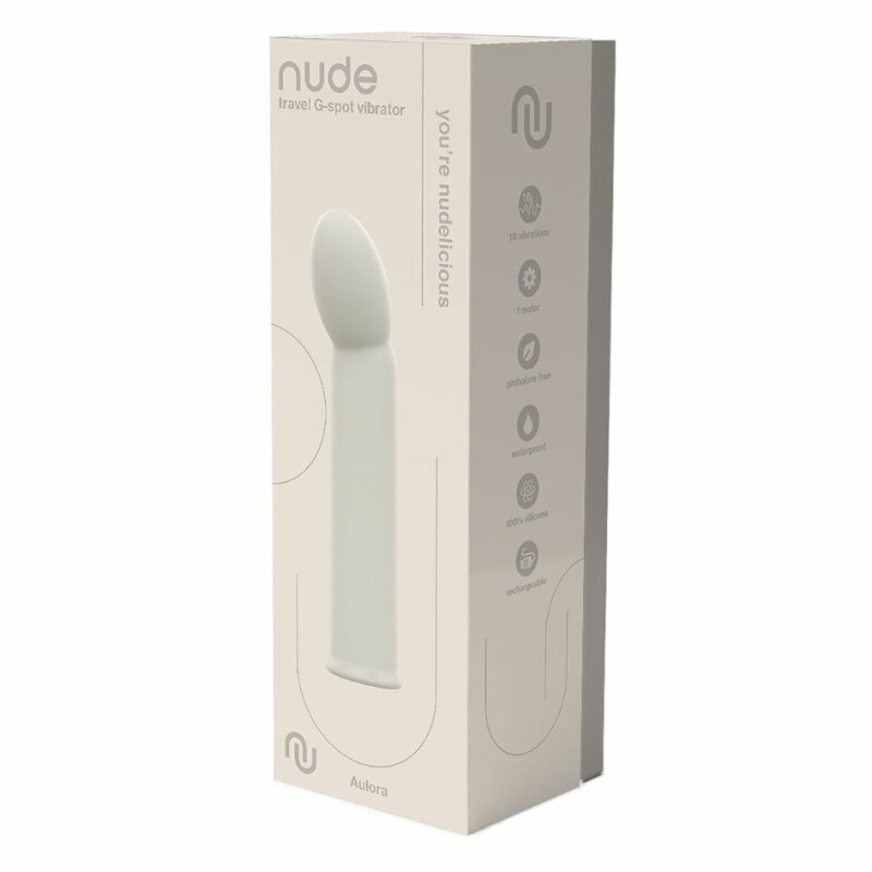 Вібратор Dream Toys Nude Aulora для точки G сірий, 14.1 х 3 см - Зображення 2