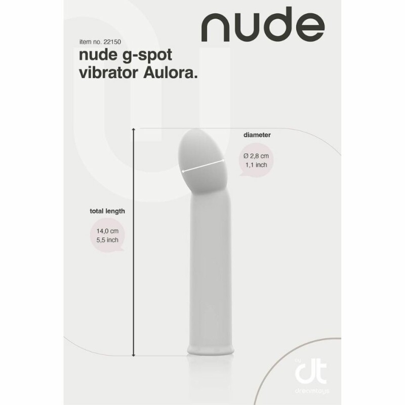 Вібратор Dream Toys Nude Aulora для точки G сірий, 14.1 х 3 см - Зображення 3