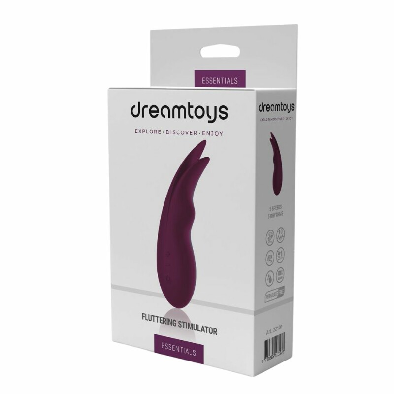 Вібратор для клітора і сосків Dream Toys Essentials Fluttering Stimulator фіолетовий, 18.5 х 4.3 см - Зображення 4
