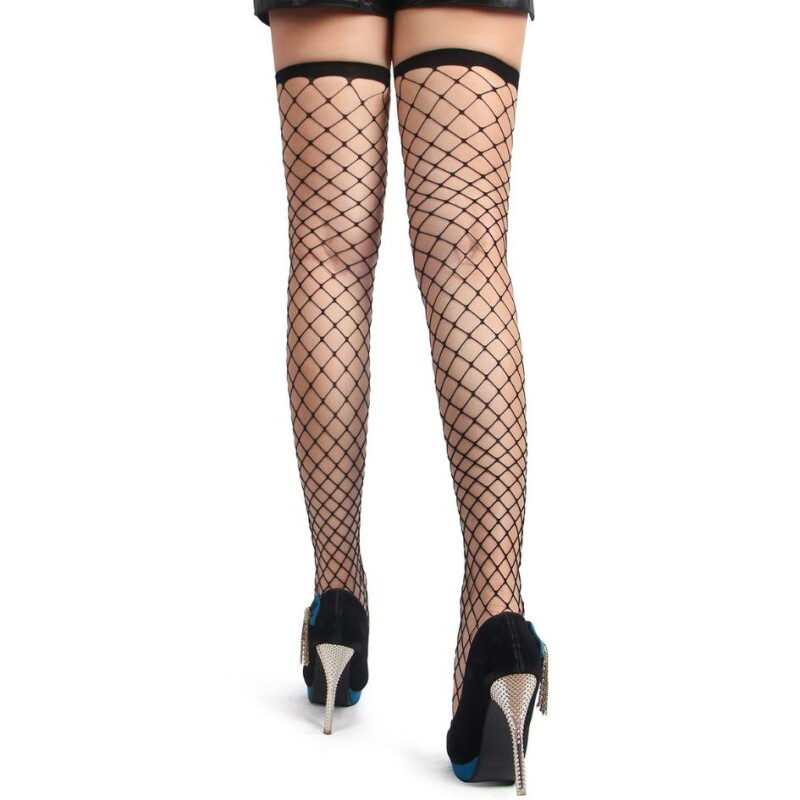 Панчохи У велику сітку Star Night Sexy Crazy Stockings чорні, XS-L - Изображение 1