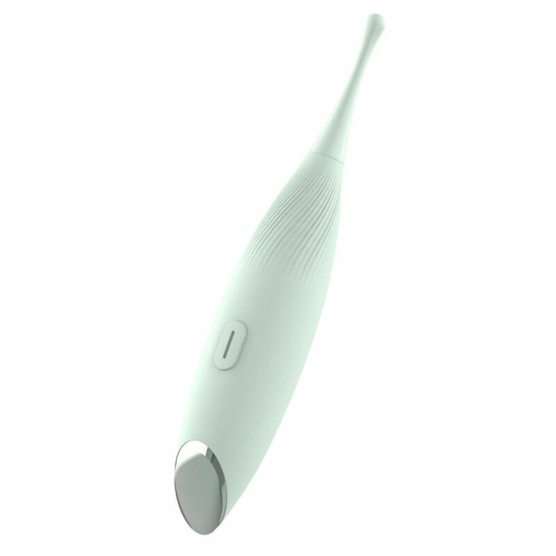 Кліторальний вібратор Dream Toys Pin Point для точкової стимуляції, зелений, 16 х 1.2 см - Зображення 5