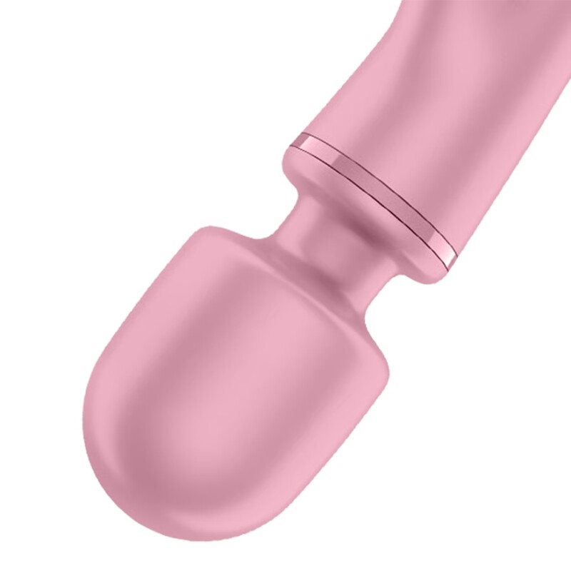 Двосторонній вібратор-кролик і мікрофон Satisfyer Triple Lover рожевий, 23.7 х 4.8 см - Изображение 3