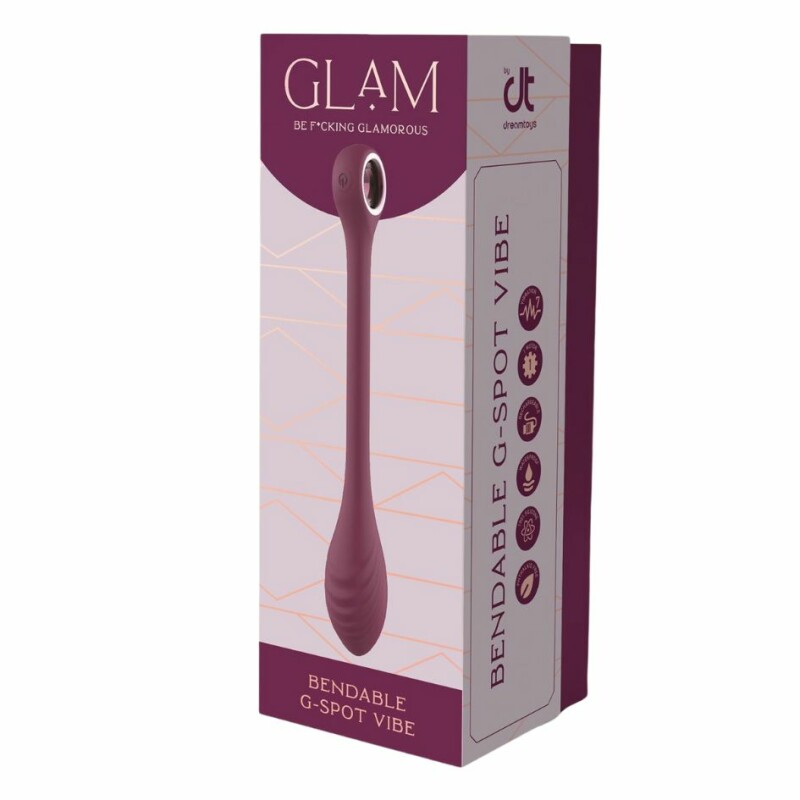 Віброяйце регульоване Dream Toys Glam для точки G, фіолетове, 22 х 3.4 см - Зображення 1