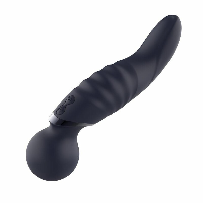 Вібратор мікрофон Dream Toys Glam Dual Wand Vibe для подвійної стимуляції, фіолетовий, 21.2 см х 4.9 см - Изображение 2
