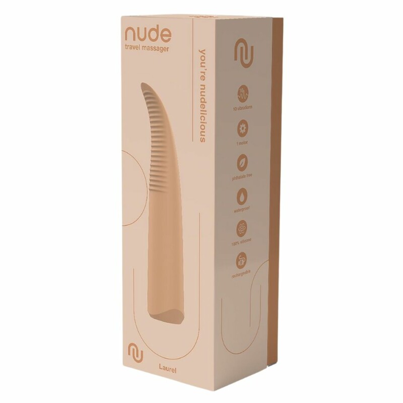 Вібратор для точкової стимуляції Dream Toys Nude Laurel бежевий, 15.5 х 2.9 см - Зображення 3