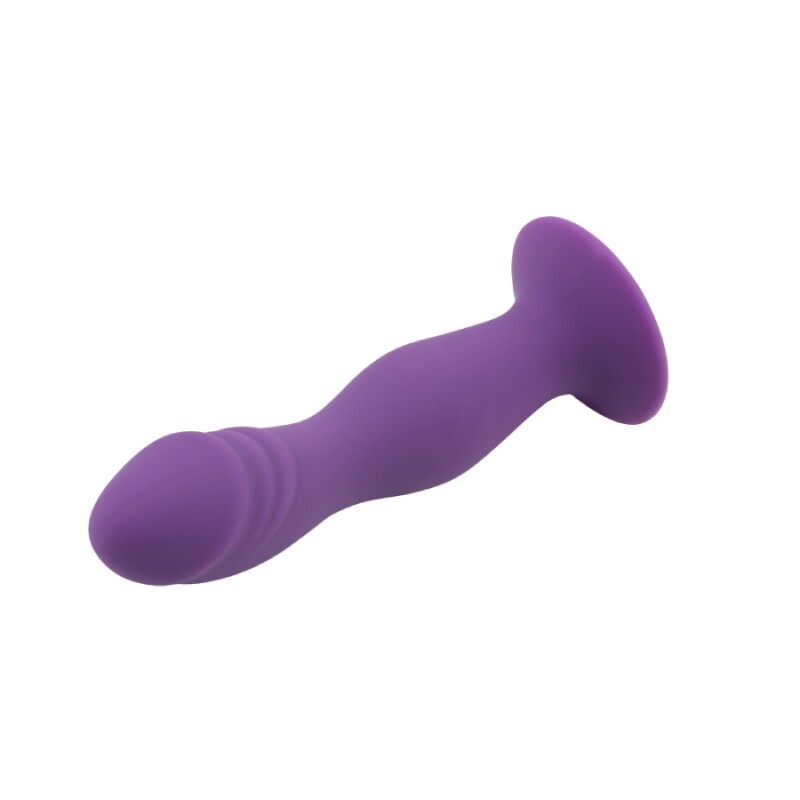 Насадка для страпона Chisa Rumpy-pumpy, фіолетова, 15 х 3.5 см - Зображення 4