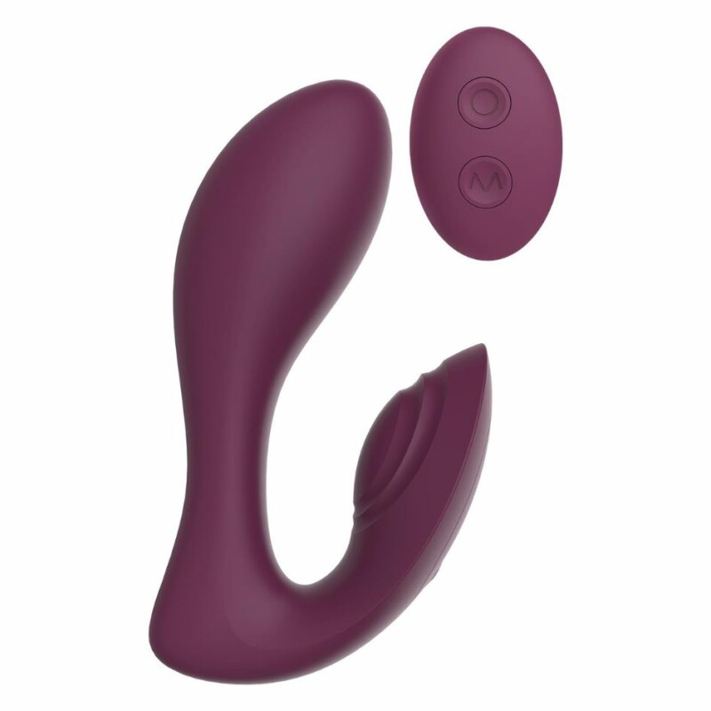 Вібратор подвійною стимуляцією з пультом управління Dream Toys Essentials Ultra Dual Vibe фіолетовий, 13 х 3.7 см - Изображение 2