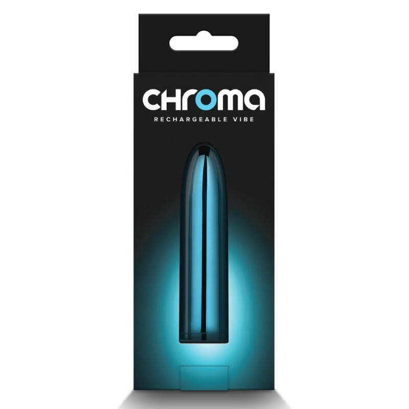 Вібропуля перезарядна NS Novelties Chroma Petit блакитна, 8.7 см х 2.2 см - Зображення 4