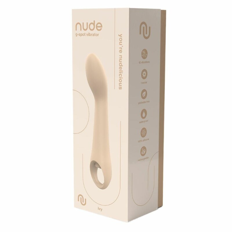 Вібратор Dream Toys Nude Ivy для точки G бежевий, 20.1 х 3.8 см - Зображення 7
