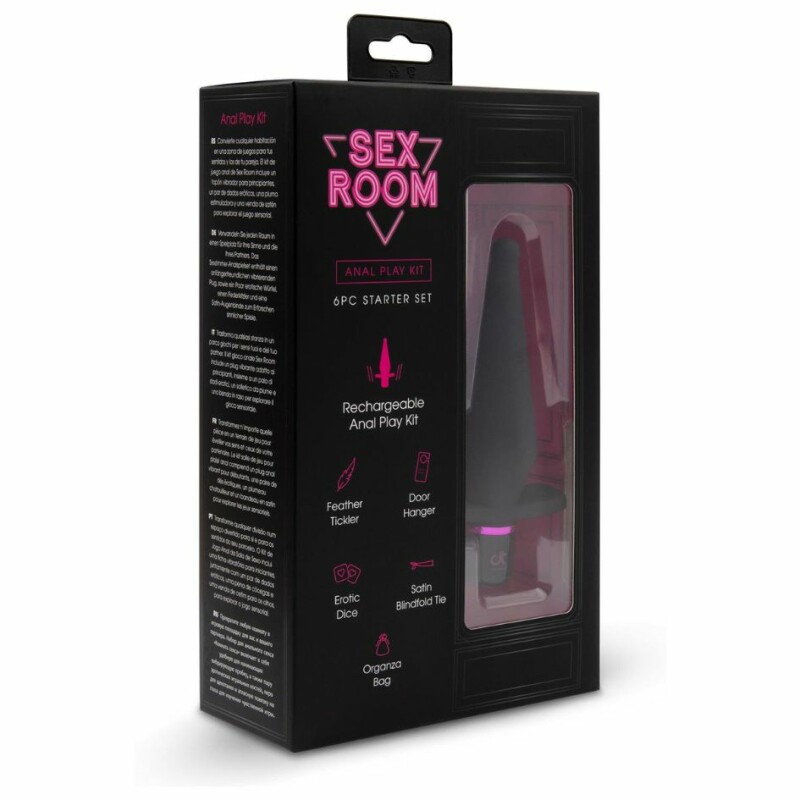Набір для анальної гри Sex Room Anal Play Kit 5 предметів і мішечок для зберігання, чорного кольору, 13.5 х 3.8 см - Зображення 4