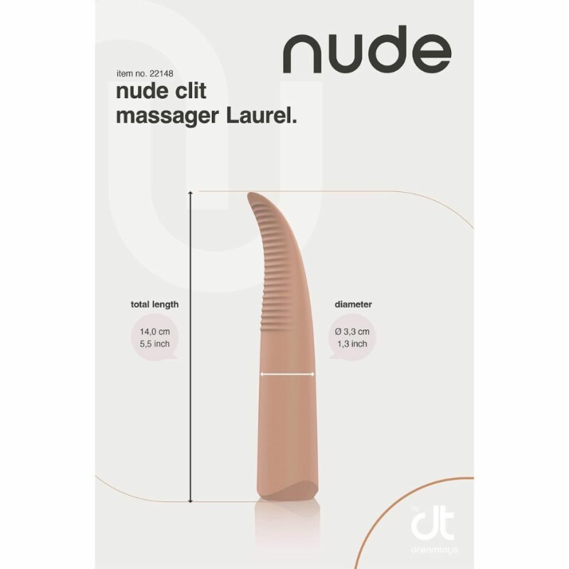 Вібратор для точкової стимуляції Dream Toys Nude Laurel бежевий, 15.5 х 2.9 см - Зображення 5