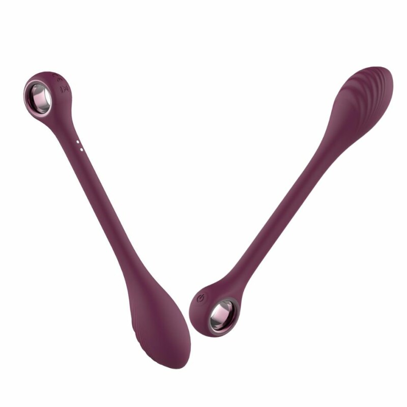 Віброяйце регульоване Dream Toys Glam для точки G, фіолетове, 22 х 3.4 см - Зображення 5