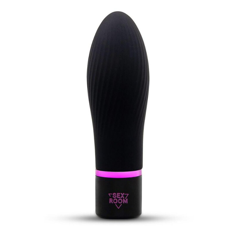 Набір з міні-вібратором для прелюдії Sex Room Vibe Kit 5 предметів і мішечок для зберігання, чорного кольору, 10 х 3 см - Зображення 5