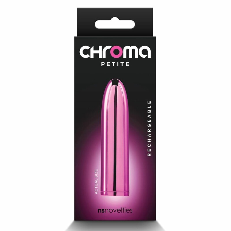 Вібропуля перезарядна NS Novelties Chroma Petit рожева, 8.7 см х 2.2 см - Изображение 3