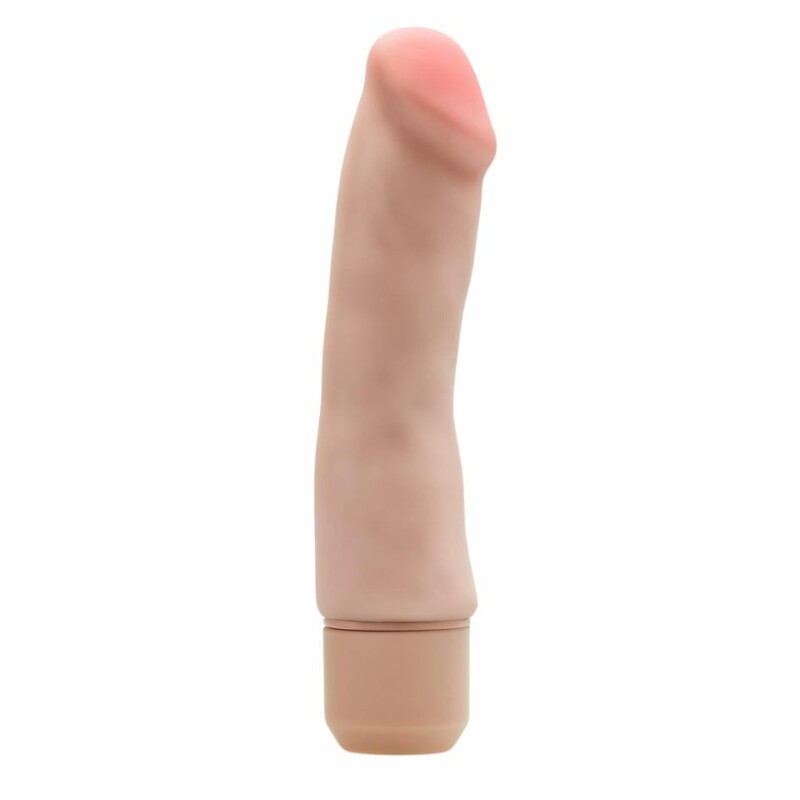 Вібратор реалістичний Blush Dr. Skin бежевий, 19.1 x 3.8 см - Зображення 1