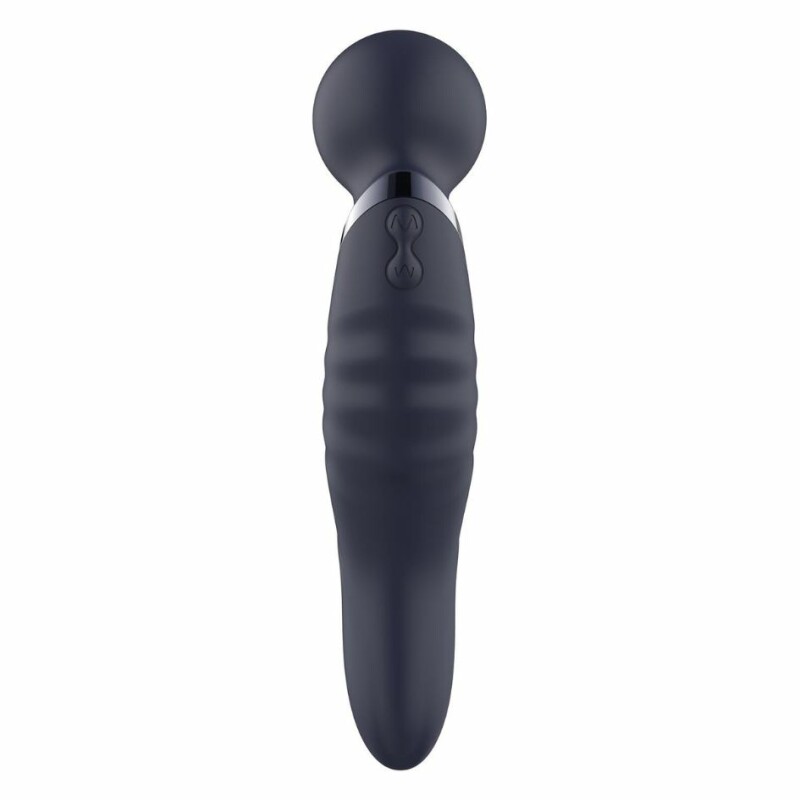 Вібратор мікрофон Dream Toys Glam Dual Wand Vibe для подвійної стимуляції, фіолетовий, 21.2 см х 4.9 см - Изображение 5