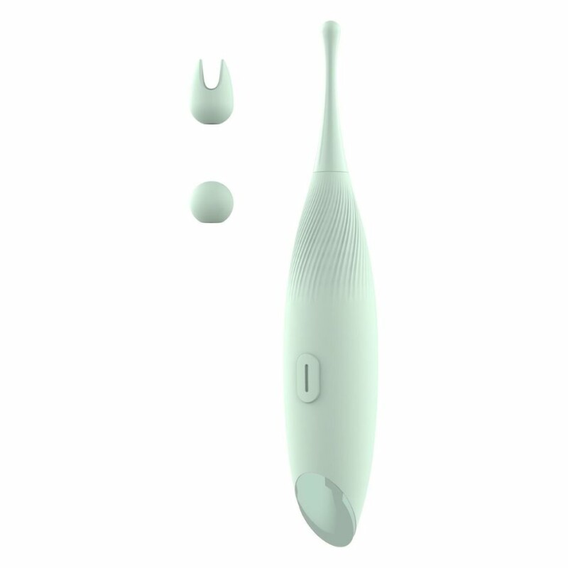 Кліторальний вібратор Dream Toys Pin Point для точкової стимуляції, зелений, 16 х 1.2 см - Зображення 1