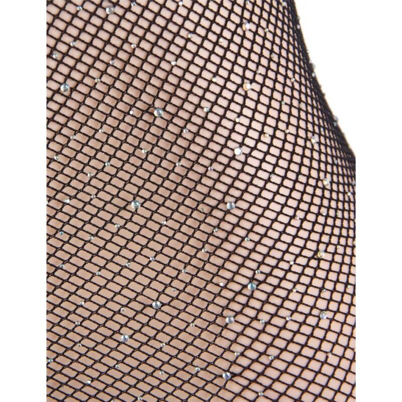 Сукня-сітка зі стразами Star Night Black Fishnet Sparkle без бретелей, чорна, One Size (XS/M) - Зображення 4