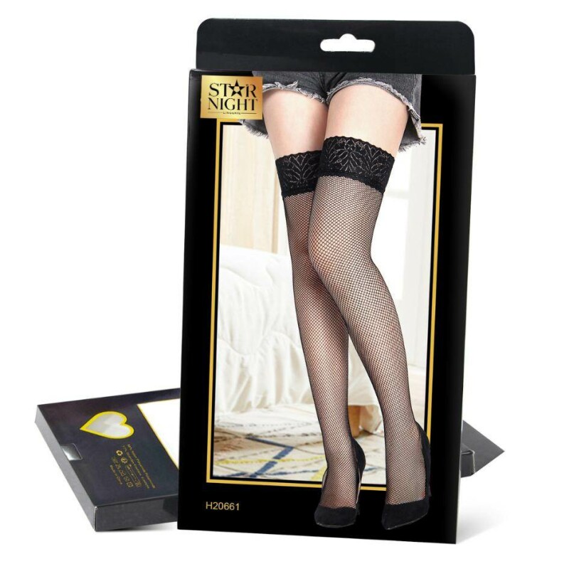 Панчохи еротичні Star Night Mesh Stockings у сіточку, OS - Зображення 5