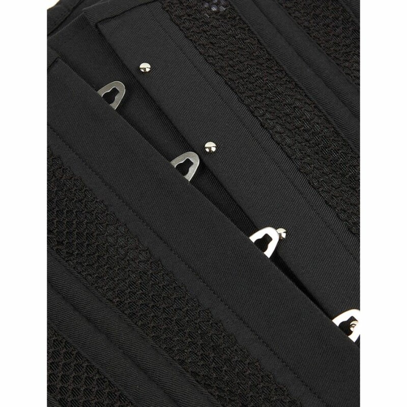 Корсет із сітки Star Night Steel Bones Grid Corsets S, з гачками і шнурівкою, чорний - Изображение 6