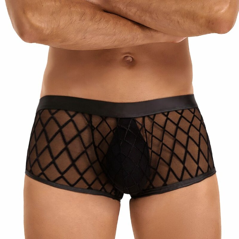 Труси чоловічі Star Night Sheer Boxer, з сіточкою, чорні, S - Изображение 2