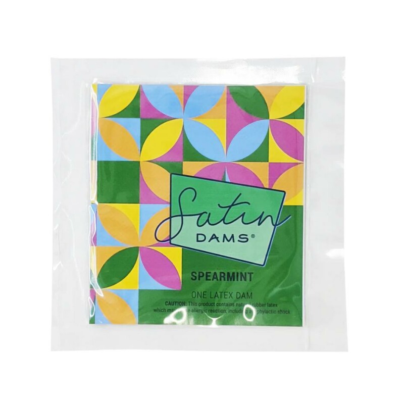 Серветка для кунілінгусу латексна Spearmint Satin Latex Dams для орального сексу, 15 см x 25 см, 1 шт
